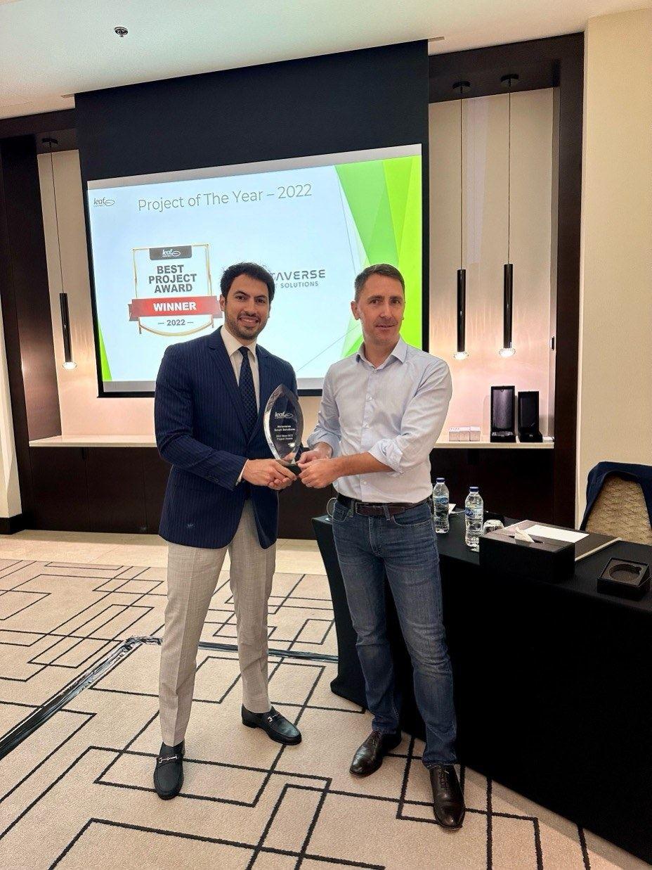 Metaverse Smart Solutions receiving the Best Project Award 2022